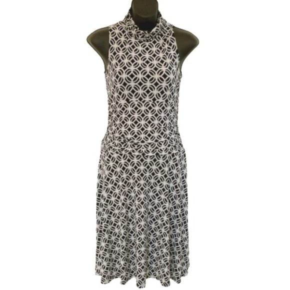 Reitmans White/Blk Stretch Sleeveless Dress- SzXS - Picture 1 of 3